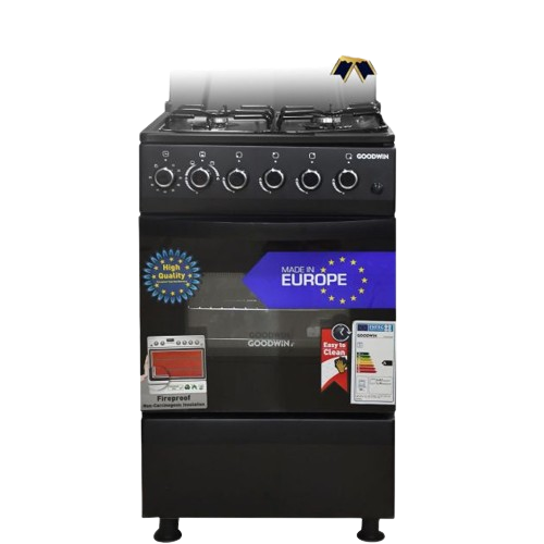 cuisinière-à-4-feux-goodwin---fs4402mxzd---50-x-55---inox---allumage-electronique---noir---garantie-06-mois