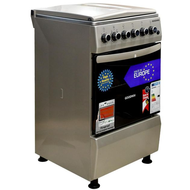 cuisinière-à-gaz-allumage-électrique---goodwin---fs4402mxzj---4-foyers---50-x-55---inox---garantie-06-mois