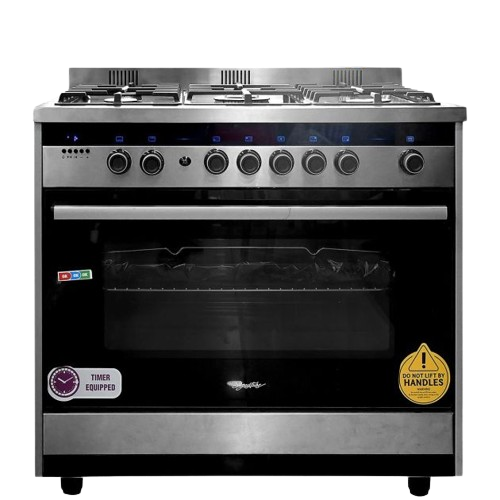 cuisinière-signature-semi-professionnel---led---5-foyers-60*90---grand-four---inox---garantie-6-mois