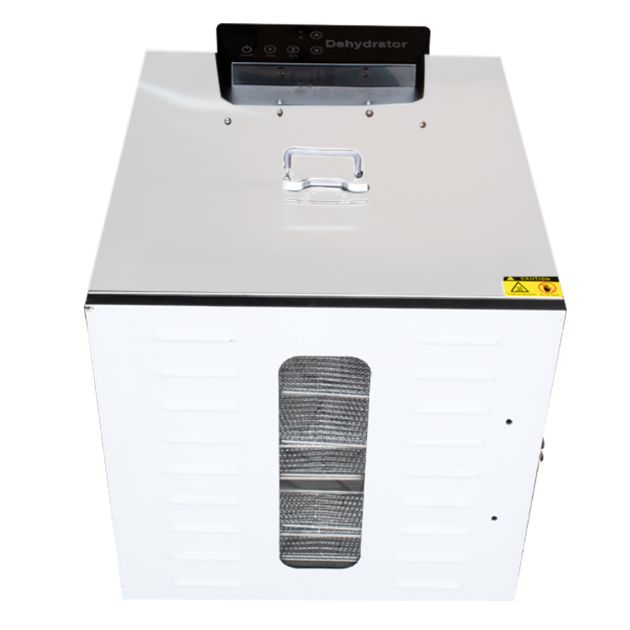 machine-à-déshydrater-les-aliments-(fruits,-légumineuses,-viande,-poisson)---12-plateaux---1000w---inox---garantie-6-mois