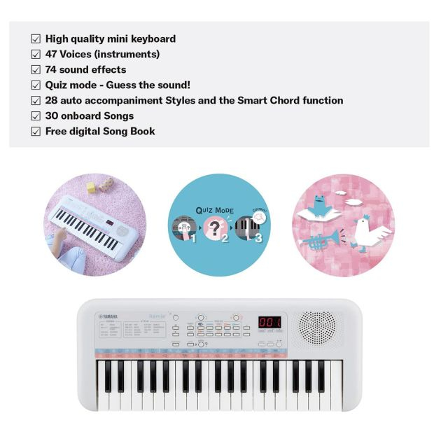 mini-clavier---yamaha---pss-e30---blanc