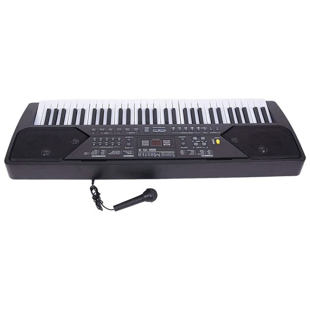 piano-à-clavier-musical-de-61-touches---écran-led,-bluetooth,-radio-fm,-lecteur-mp3