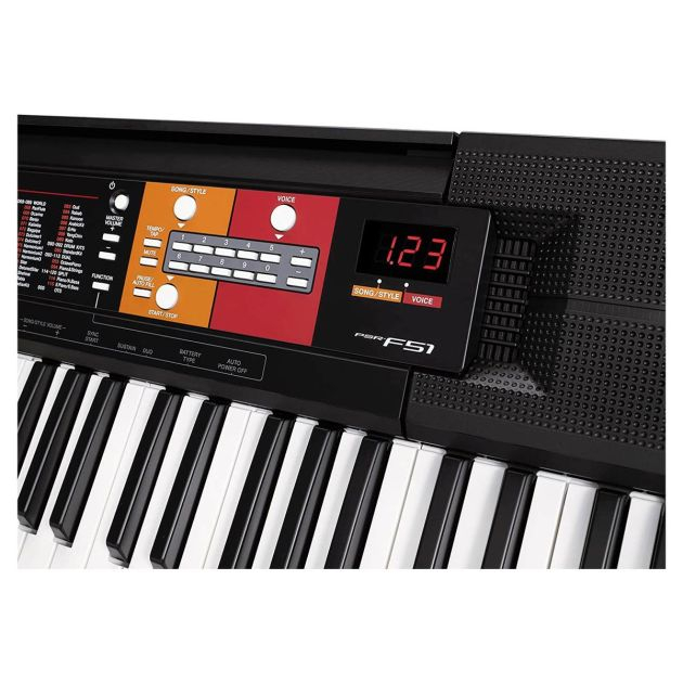 clavier-électronique-yamaha-psr-f51---instrument-portable-pour-débutants-avec-61-touches-pleine-grandeur---noir