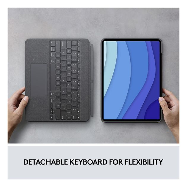 logitech-combo-touch-ipad-pro---12,9"-(5e-gen---2021)-Étui-clavier---clavier-rétroéclairé-détachable---(livraison-5-a-10-jours)