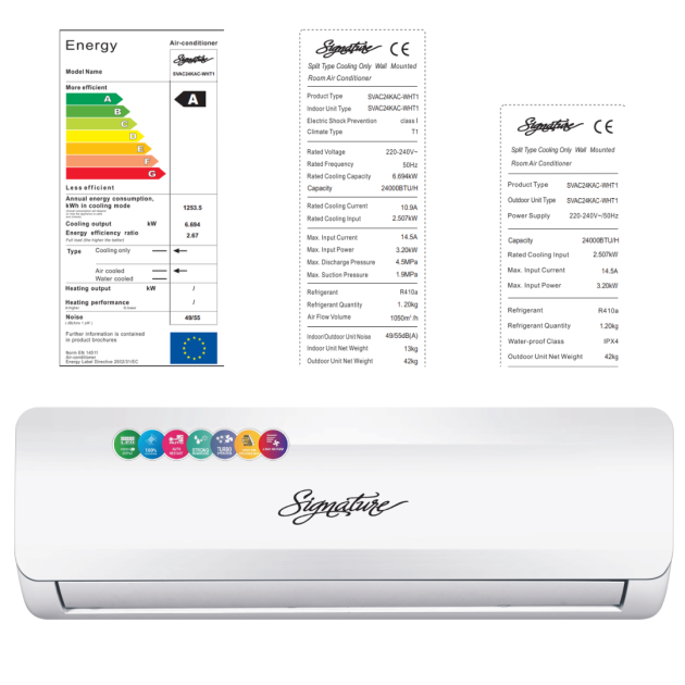 climatiseur-split---signature---2.5cv---18000-btu---svac18kac-wht1---r410---avec-liaison---blanc---6-mois-garantie