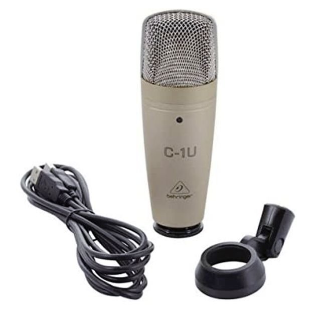 microphone-à-condensateur---behringer-c-1u--studio---light-gold