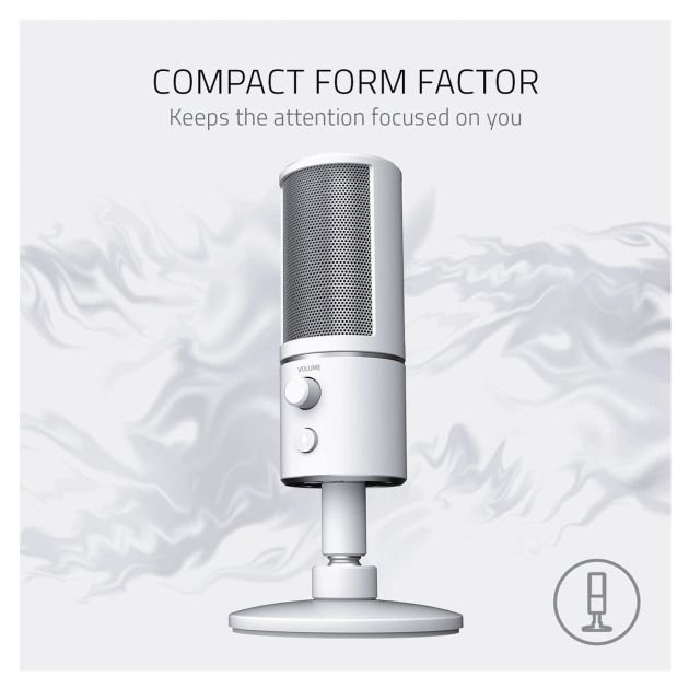 microphone-streaming-usb-razer-seiren-x---qualité-professionnelle---blanc-mercure