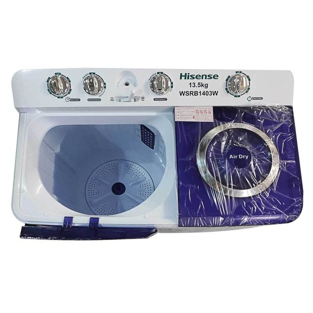 machine-à-laver-semi-automatique-hisense---13.5kg---wsrb143w---blanc---garantie-06-mois