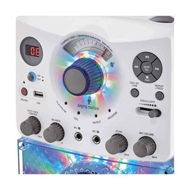 machine-à-chanter-sml385uw---système-de-karaoké-bluetooth---lumières-de-disco-led
