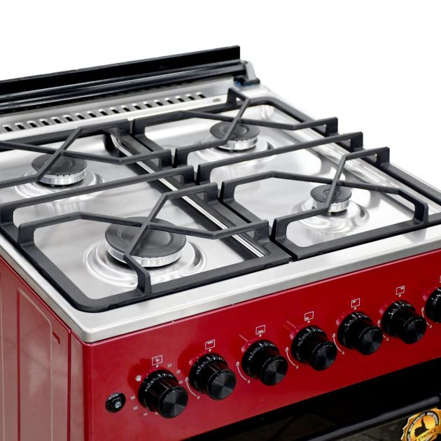 cuisinière-eurolux---eur.trendy---4-foyers-60-x-60---rouge-garantie-6-mois