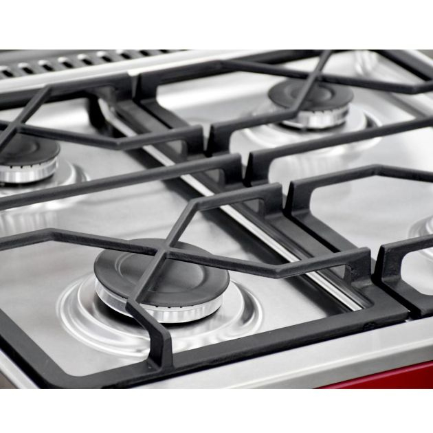 cuisinière-eurolux---eur.trendy---4-foyers-60-x-60---rouge-garantie-6-mois