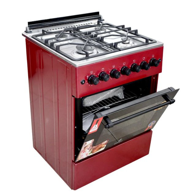 cuisinière-eurolux---eur.trendy---4-foyers-60-x-60---rouge-garantie-6-mois
