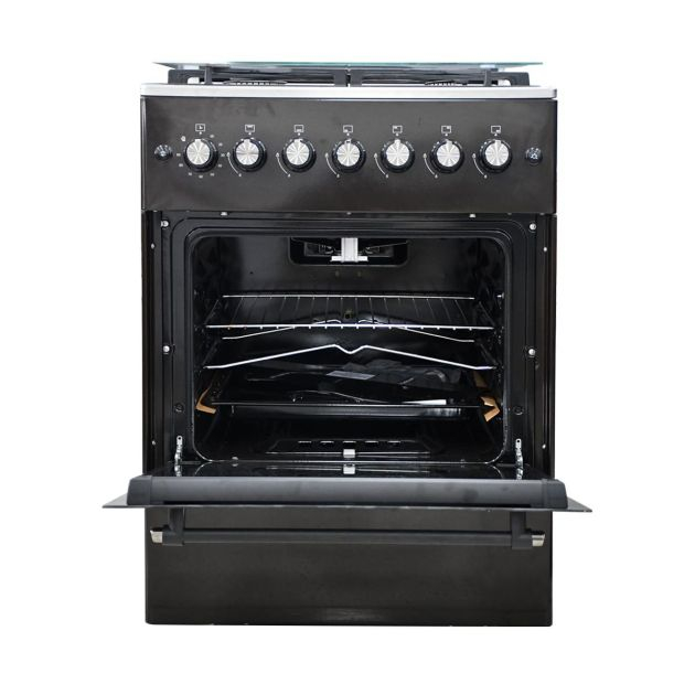 cuisinière-eurolux---eur.trendy---4-foyers-60-x-60-noir-garantie-6-mois