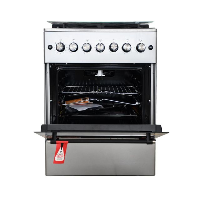 cuisinière-à-gaz-eurolux---eur.trendy---4-feux-+-four---60-x-60-cm---inox---6-mois-de-garantie