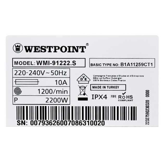 machine-à-laver-automatique-westpoint-12-kg---wmi-1212320.erg---06-mois-de-garantie
