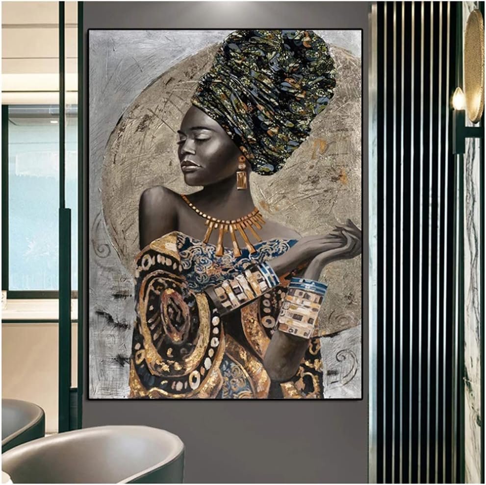 affiche-et-toile-artistique-de-grande-taille,-art-graffiti-abstrait-d’une-fille-africaine,-femme-noire-africaine,-décor-mural-photo-70×100-cm-–-es2403083