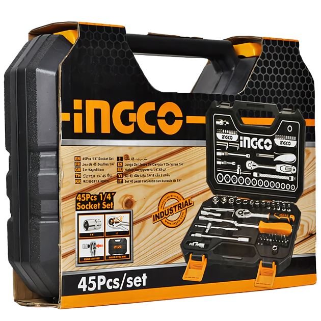 jeu-de-45-douilles-1/4"---ingco-hkts14451