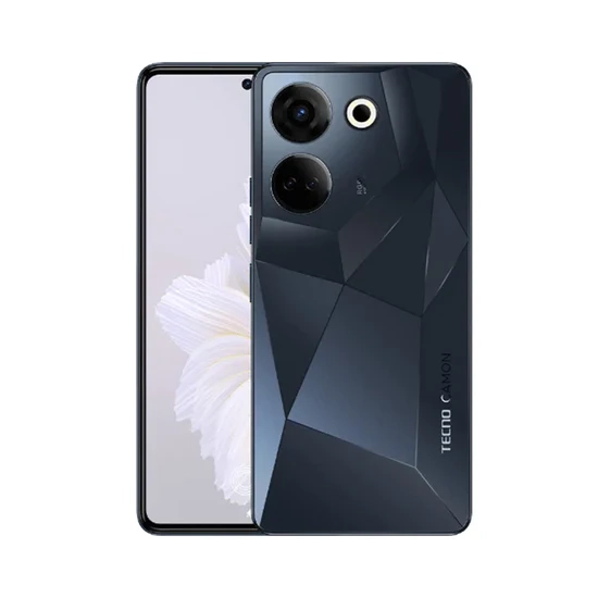 tecno-camon-20-pro-(ck7n)---256-go-rom---8-go-ram---4g-lte---double-sim---empreinte-digitale---5000mah---bleu---noir---12mois