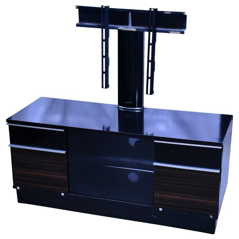 meuble-tv-moonstar-–-tv-stand-pc2-130---noir---verre---fer