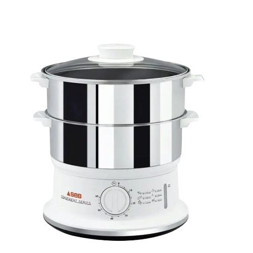 cuiseur-vapeur-inox-convenient-séries---seb---vc145100---900w---6l---2bol---blanc-argent---4-mois