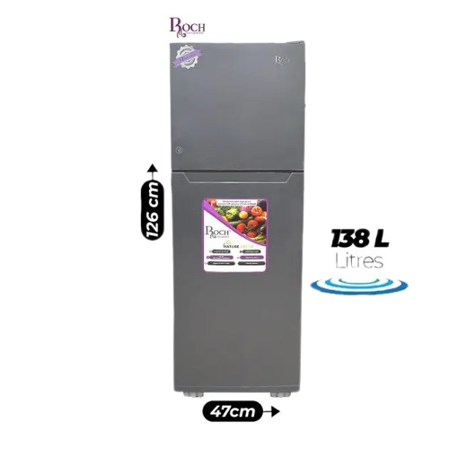 réfrigérateur-double-battant---roch---rfr-175dt-l---138-litres---gris---garantie-6-mois