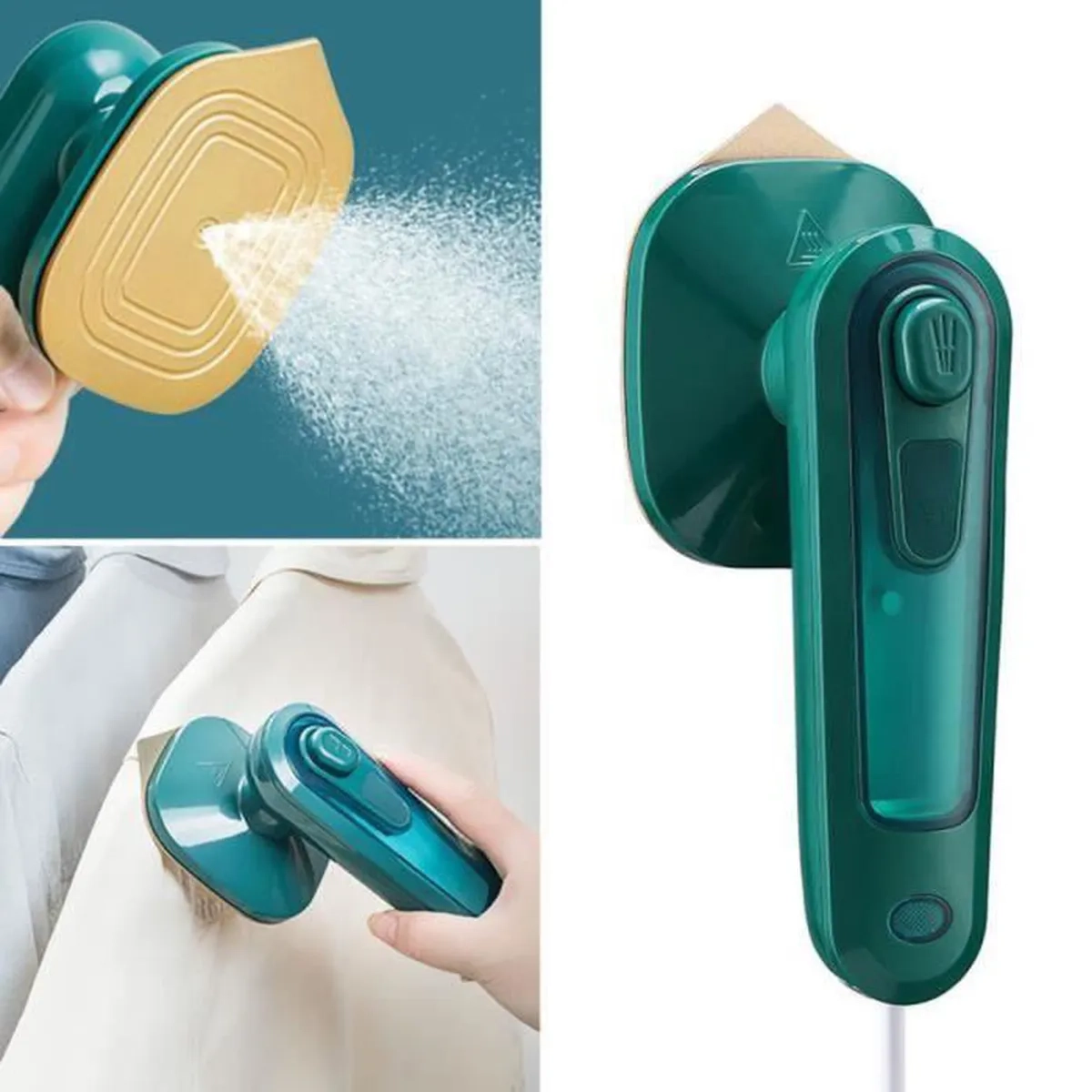 mini-fer-À-repasser-vapeur-–-portable-–-vert-–-garantie-01-mois