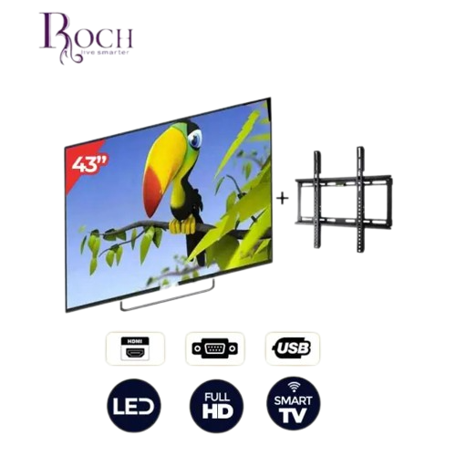 smart-tv--roch---rh-le43dsa--b--43-pouces--androide-+-support-murale-6-mois