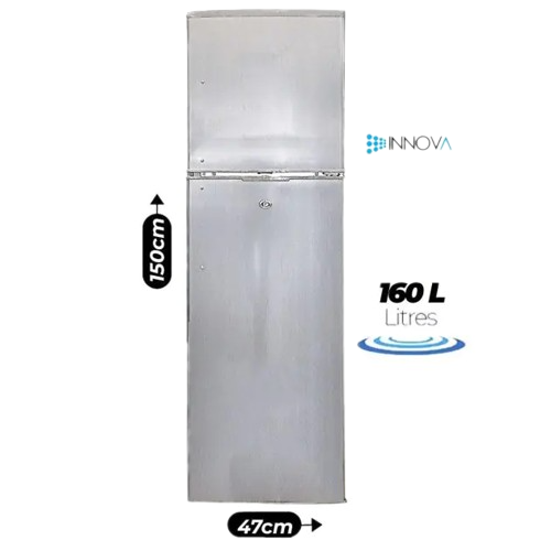 réfrigérateur-double-battants---innova---in-227---160-litres---gris---06-mois