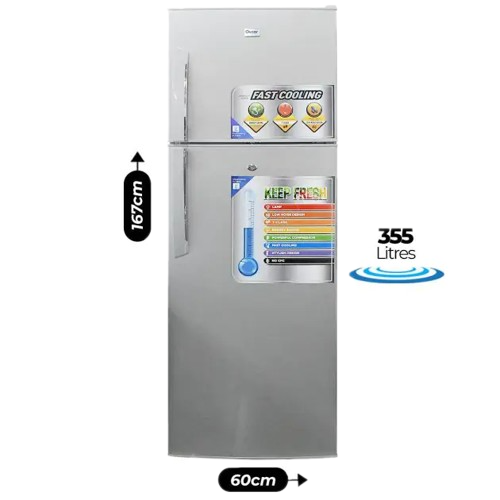 réfrigérateur-double-battant---oscar---osc-r425s---355l---gris---garantie-6-mois