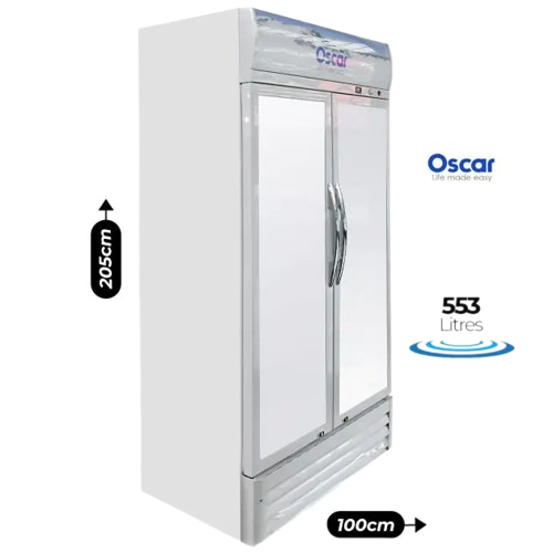 réfrigérateur-vitrine---oscar--double-porte---osc-rv650-qn---553-l--blanc---garantie-6-mois