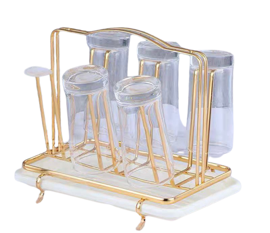 porte-tasses-et-ver-en-fer-avec-plaque-de-drainage