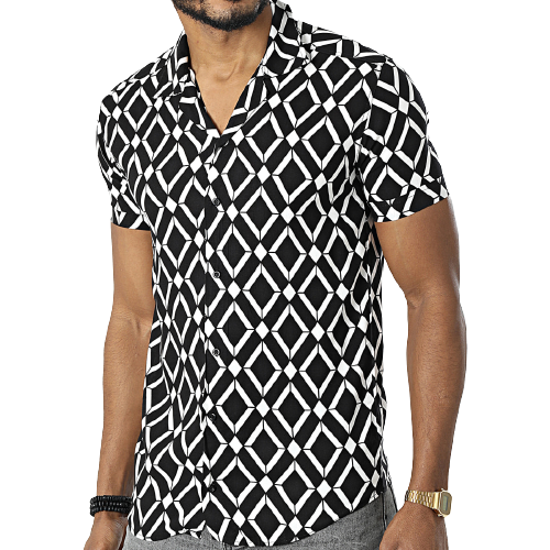 chemise-manches-courtes-1400-noir.-taille-m,-l,-x,-xl.