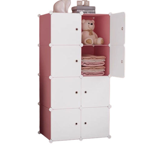 penderie-dÉmontable-(armoire-chambre-meuble-rangement)---rose.