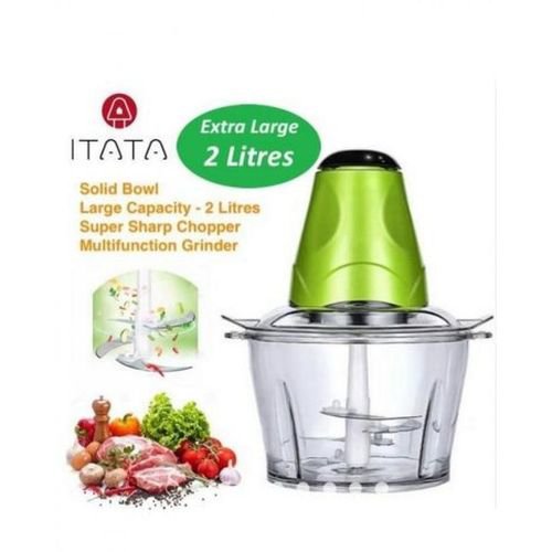 hachoir-a-viande-electrique-multifonction,-eminceur-a-légume---2-l---vert