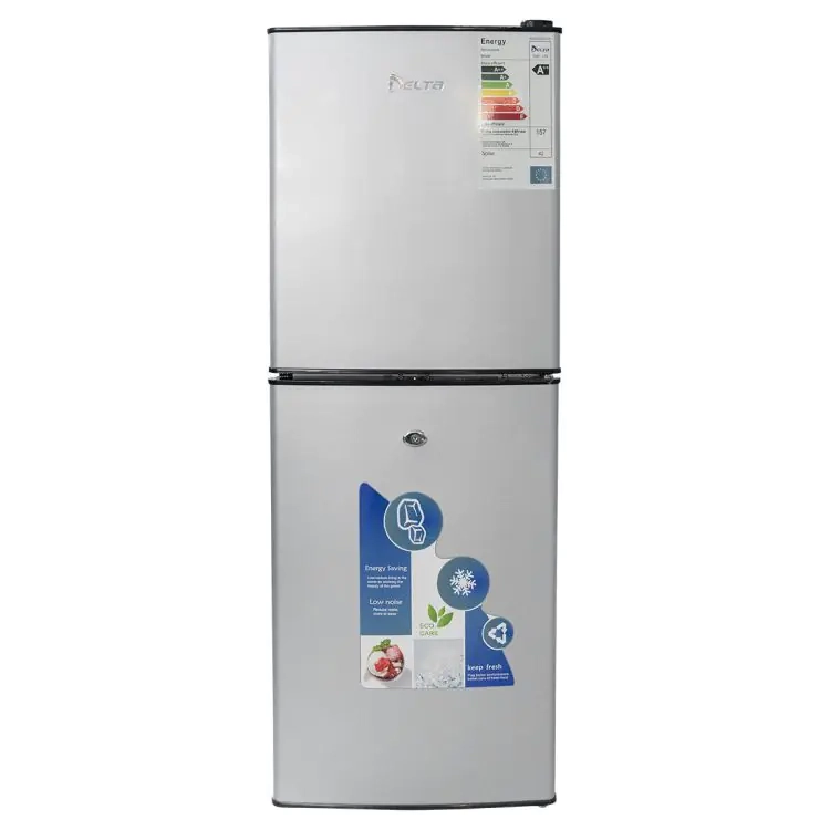 réfrigérateur-combiné---delta---118-litres---drf-175---a+---gris---garantie-6-mois