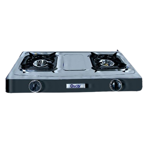 plaque-de-cuisson-à-gaz---oscar--osc-200---aluminium---2-feux---gris---garantie-06-mois