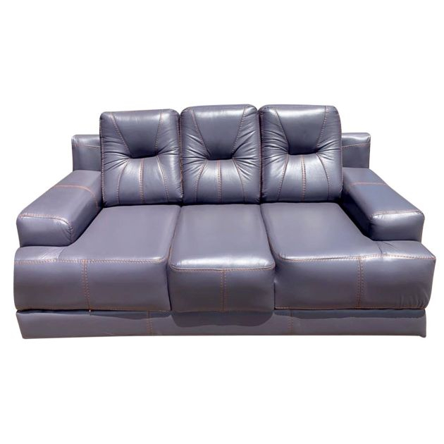 canapé-droit-3-places---cuir-synthétique---mousse-de-fabrication-ph7---gris-ardoise