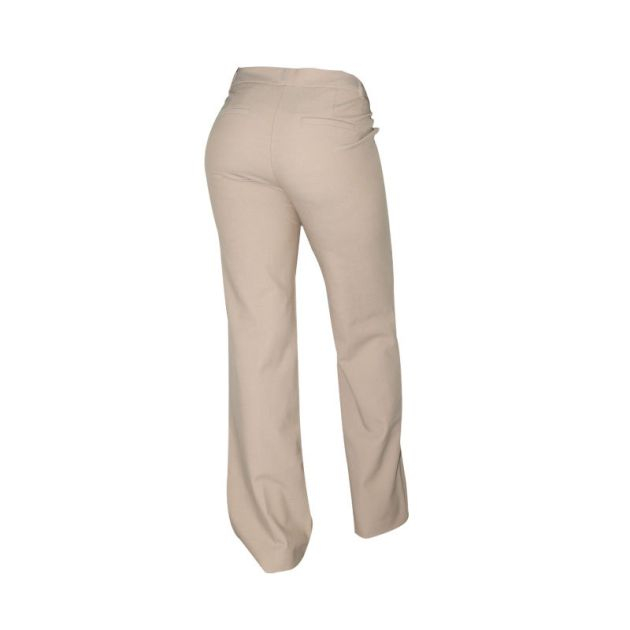pantalon-femme-à-coupe-large-en-coton---kaki
