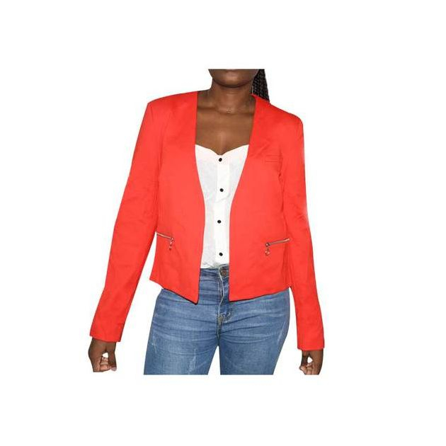 blazer-en-coton-avec-zip---orange