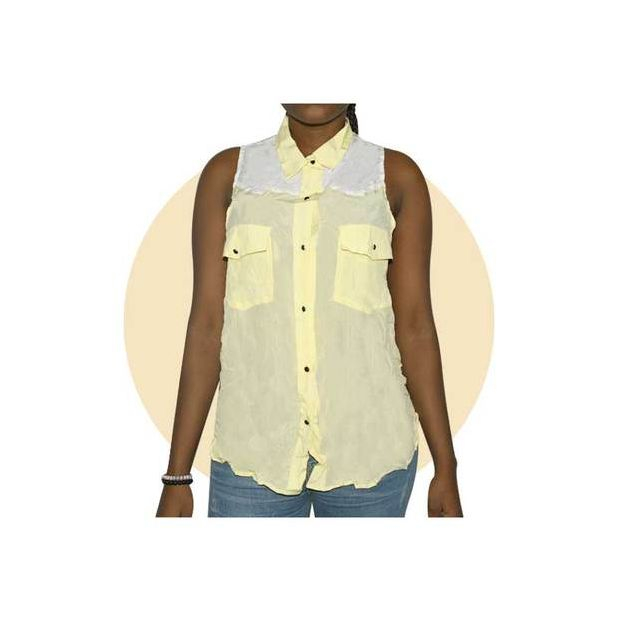 mini-top-en-soie---blanc-et-jaune