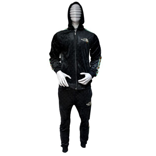 ensemble-sweat-jogging-homme---the-north-face---velours---noir