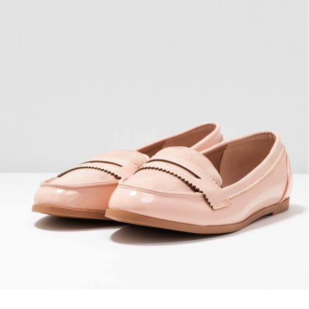 Mocassins femme Nude Dorothy Perkins Bi matiere Daim cuir