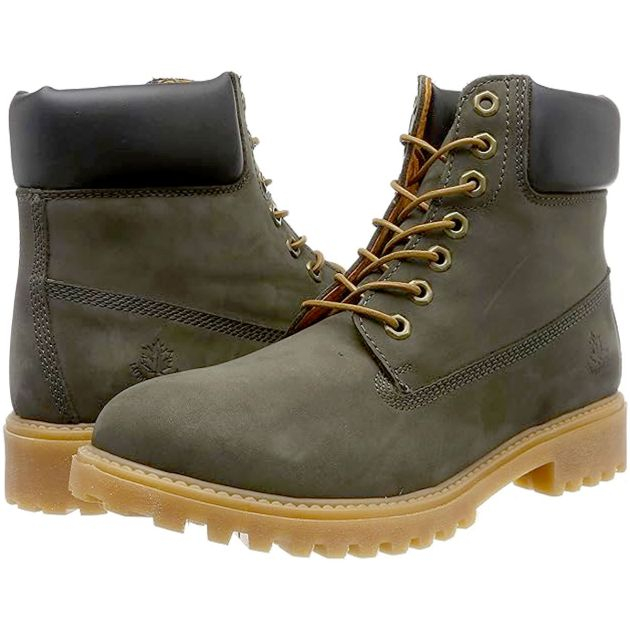 bottes-à-lacets-unisexe---lumberjack---river-olive-vert-nuit-premium