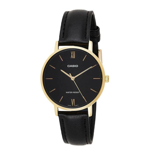 montre-à-quartz-casio-pour-femme,-analogique-et-cuir