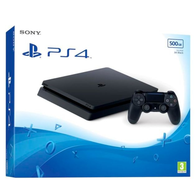 playstation-4-slim---sony---500-go/8go-ram---seconde-main---garantie-3-mois
