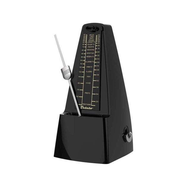 métronome---mécanique--son-fort-pour-piano,-batterie,-violon,-guitare---noir