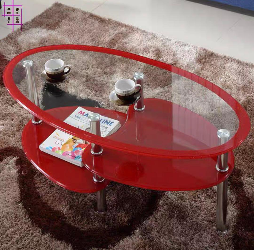 table-basse----en-plateau-de-verre-transparent-et-base-en-mdf---1,2m-couleur-rouge