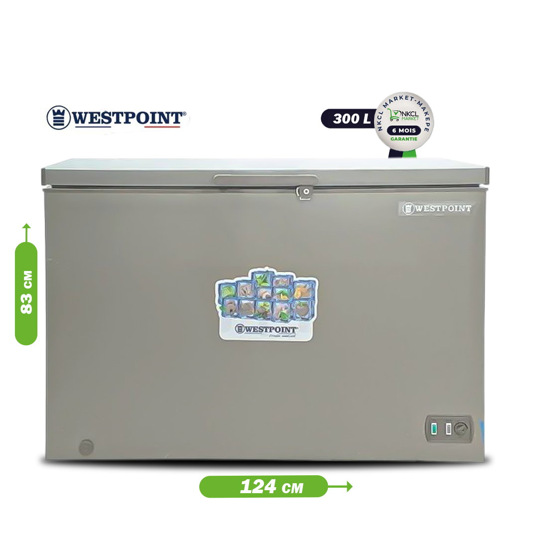 congélateur-coffre-westpoint---300-litres---wbl-3323els---faible-nuisance-sonore---standard-gris-foncé---garantie-6-mois