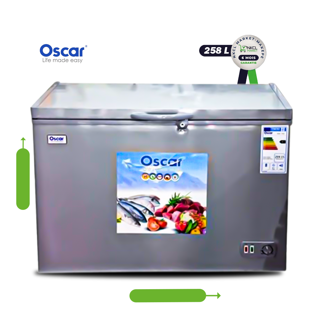 congelateur-coffre---oscar---osc-370---258-litres---argent---06-mois-de-garantie