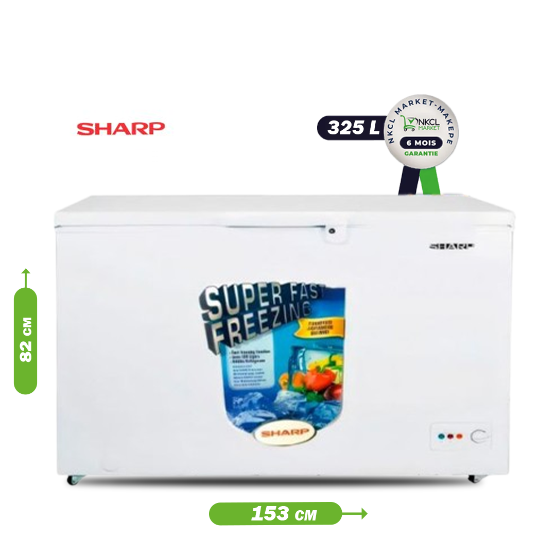 congélateur-coffre-sharp---325-litres---scf-k400x-wh2---blanc---Économique---garantie-6-mois